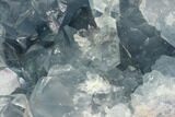 Crystal Filled Celestine (Celestite) Egg Geode - Madagascar #100056-1